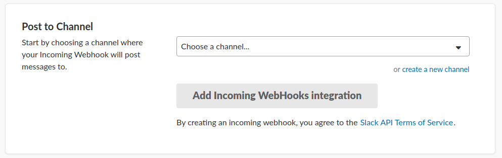 slack incoming webhook